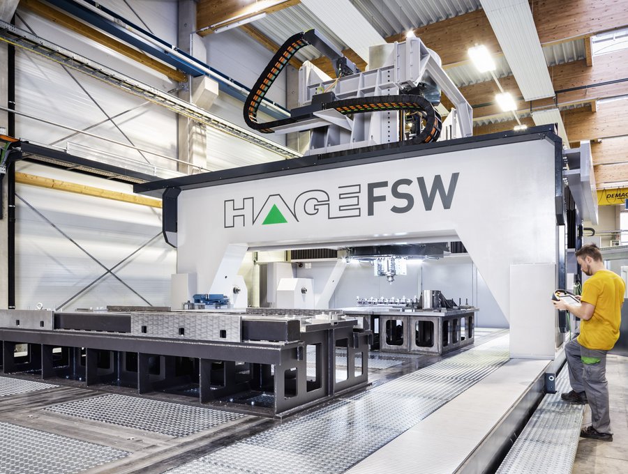 hage fsw machine with a welding force of 130 kN